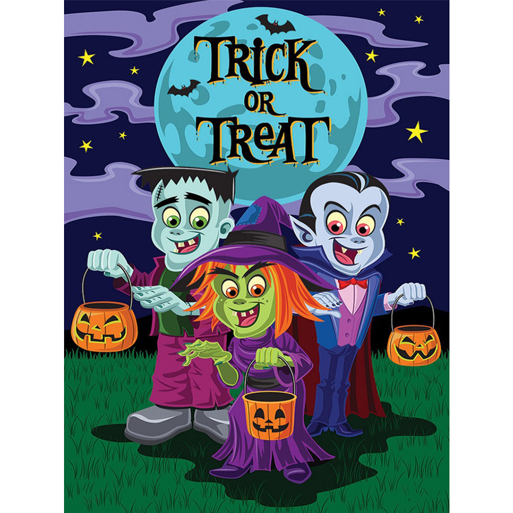 

40*50CM - 11CT Stamped Cross Stitch - Halloween, 501 Original