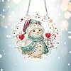 XMAS DIY Acrylic Special Shape Diamond Painting Hanging Pendant Hanging Kit