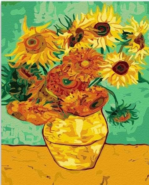 

Sunflowers Vincent Van Gogh – Paint By Numbers - 40*50CM, 501 Original