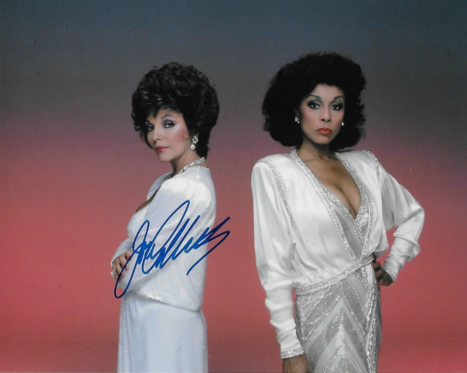 Joan Collins Dynasty Original Autographed 8X10 Photo Poster painting #11 signed @Hollywood Show