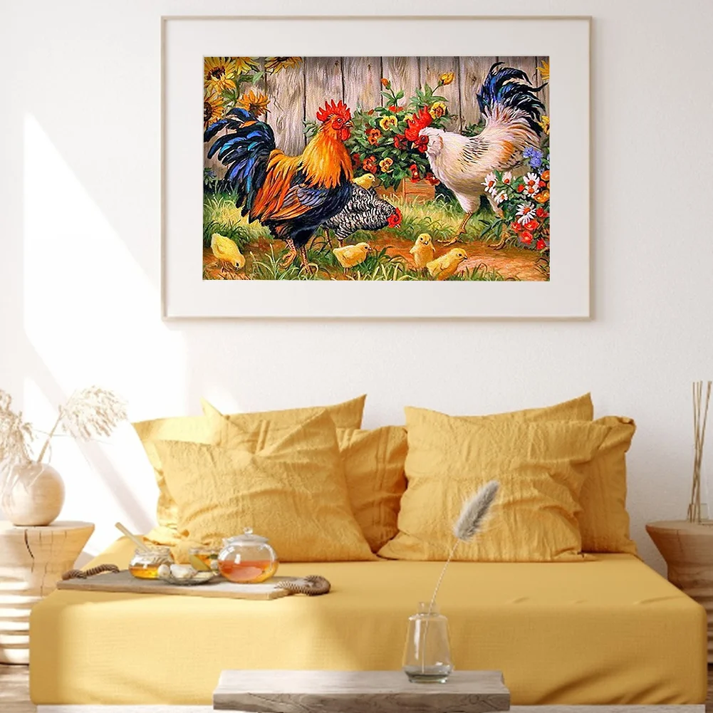 Diamond Painting - Full Round Drill - Chicken(40*30cm)