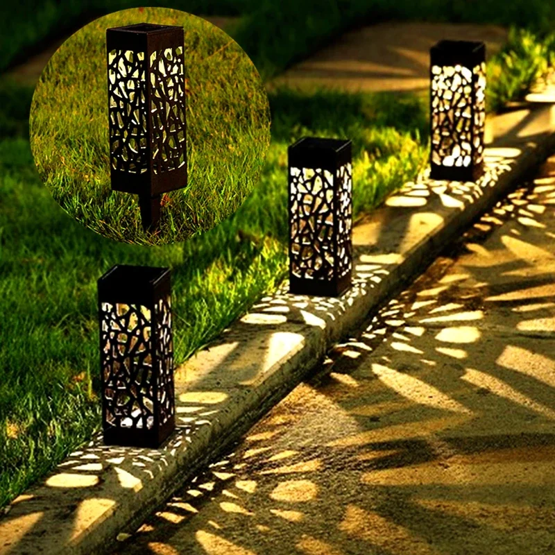 Solar Powered LED Garden Lights, Waterproof Solar Pathway Lights  Outdoor Garden decor For Yard