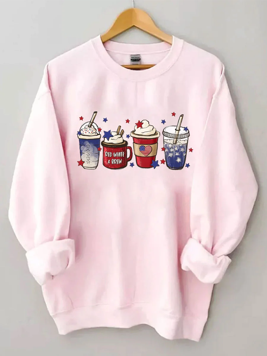 4th of July Coffee Sweatshirt