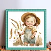 Farm Baby - 18CT Stamped Cross Stitch 25*25cm/9.84*9.84in