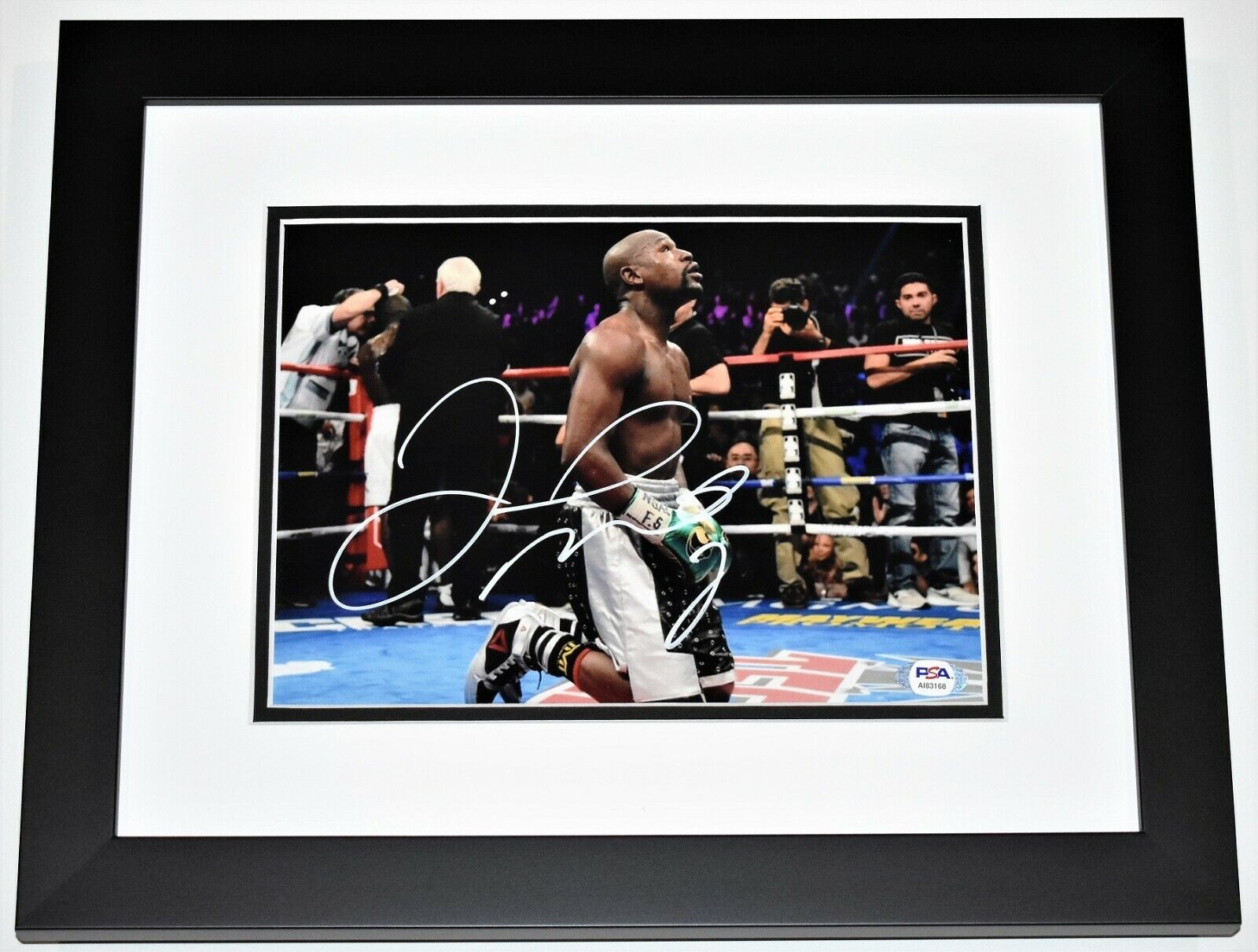 Custom FRAMED Floyd Mayweather Jr Signed Autographed 8x10 inch Photo Poster painting PSA/DNA COA