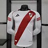 Joyfball 2025/2026 Player Version long sleeves River Plate Home Football Jersey 1:1 Thai Quality（The player version jersey is a bit tight, please pay attention to the size selection）