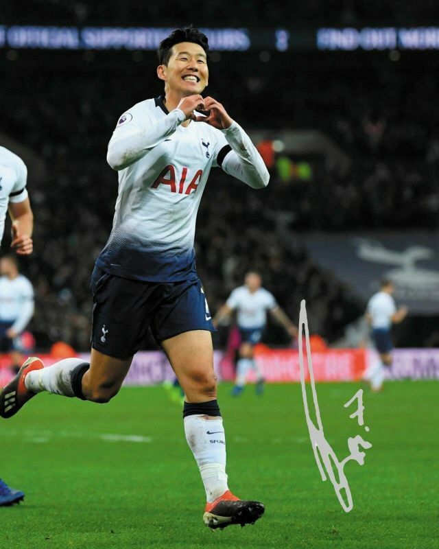 Son Heung-Min - Tottenham Hotspur Autograph Signed Photo Poster painting Print