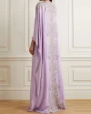 Elegant embroidery pattern kaftan