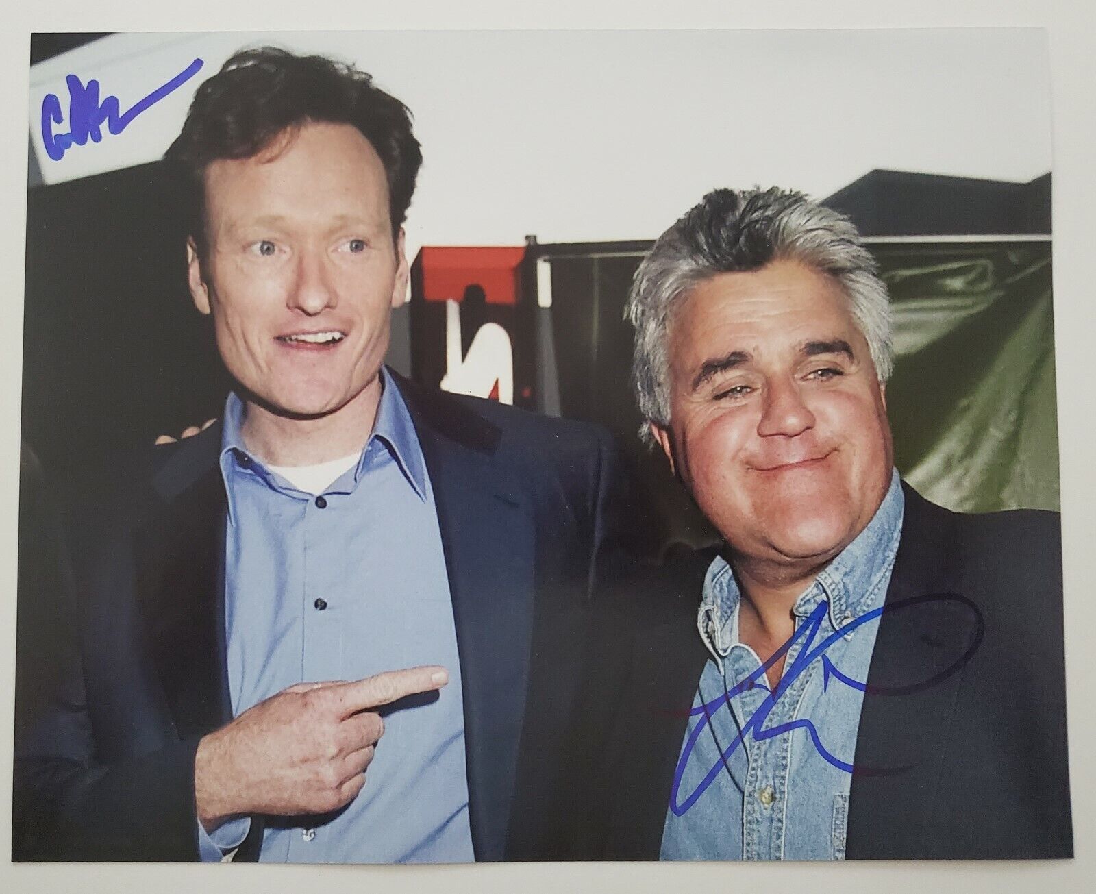 Conan O'Brien Jay Leno Signed 8x10 Photo Poster painting Team Coco The Show TV Host Comedian RAD