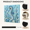 Haima DIY Pearl Painting Kit 20x20cm Framed Canvas Ocean Animals