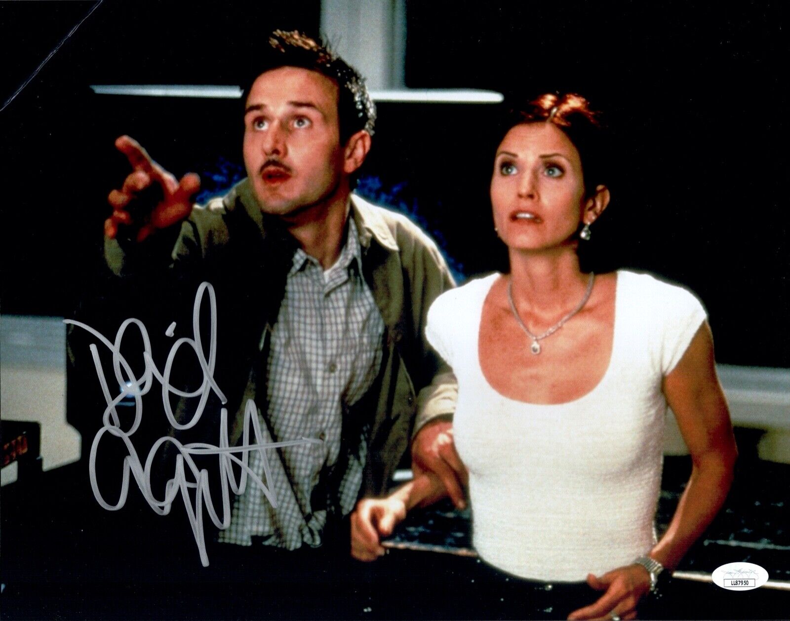 DAVID ARQUETTE Signed SCREAM 11x14 Photo Poster painting DEWEY Autograph JSA COA Cert