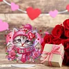 DIY Rose Cat Acrylic Special Shape Diamond Painting Desktop Ornaments