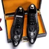 Men's Business Casual Crocodile Leather Shoes