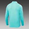 2024/2025 Real Madrid Light Green Half-Pull Training Suit Football Jersey  1:1 Thai Quality
