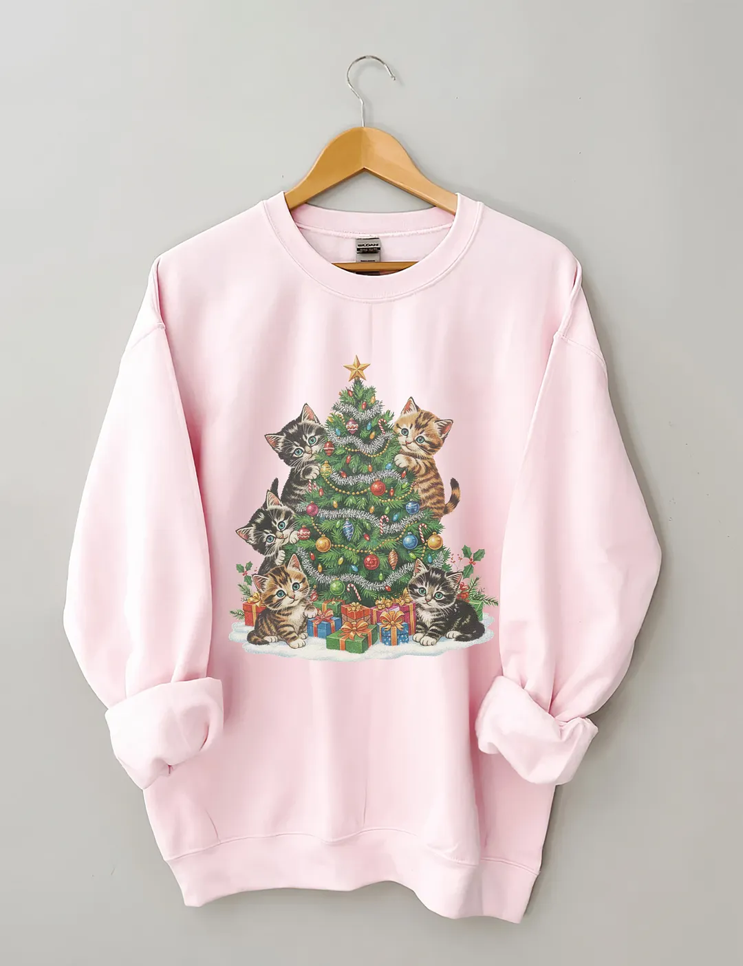 90's Cat Christmas Sweatshirt