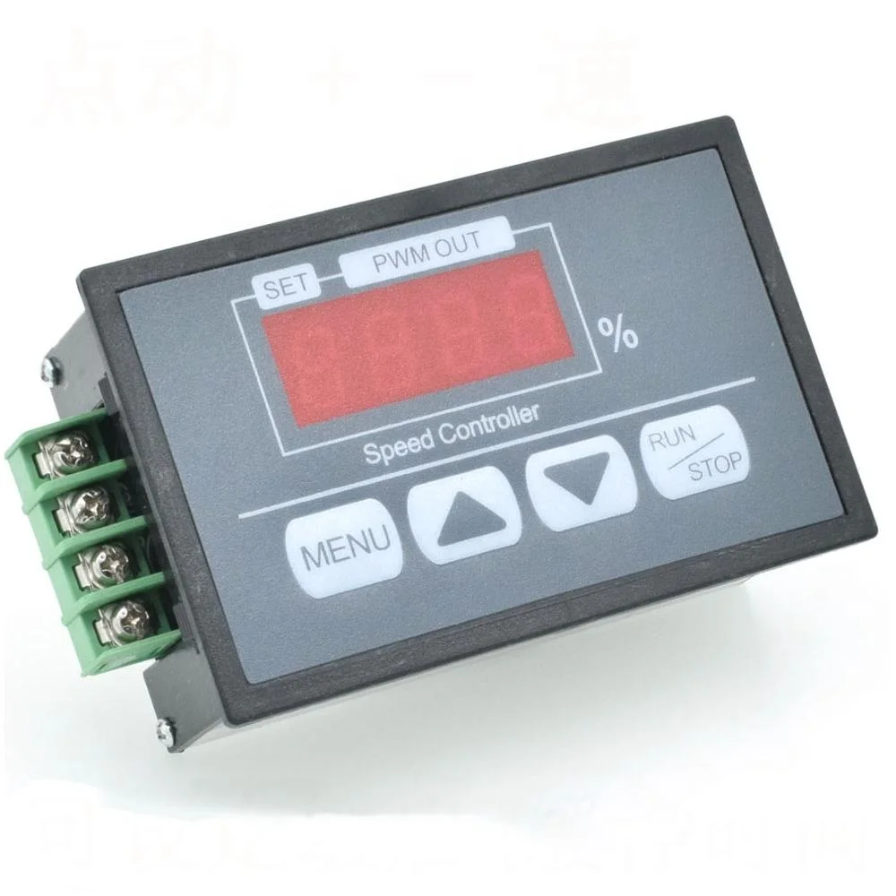 DC6-60V 30A Speed Controller Digital Percentage Tachometer Electric Motor Governor Brush Motor Speed Controller