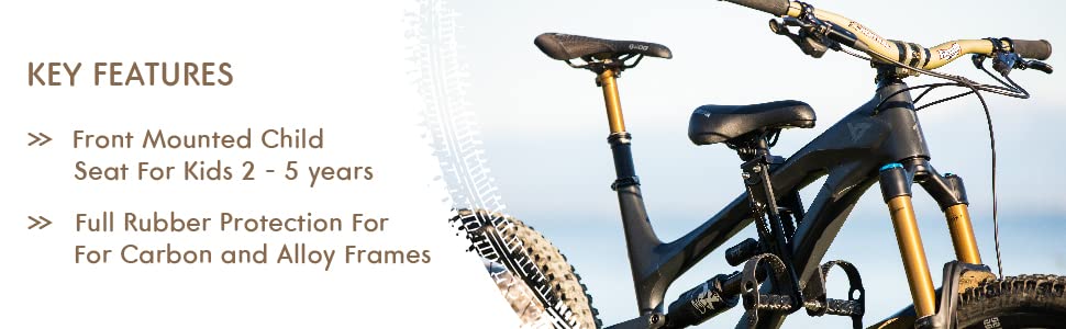 Shotgun Kids MTB Seat product Features, Front Mounted Child Seats