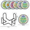 Diamond Painting Wood Coasters Set Easter Egg
