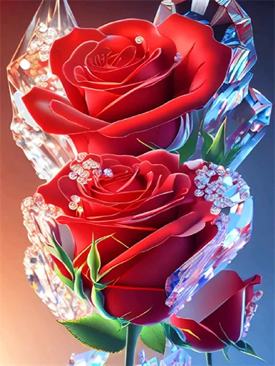 Diamond Painting - Full Round/Square Drill - Rose (30*40 - 50*60cm)