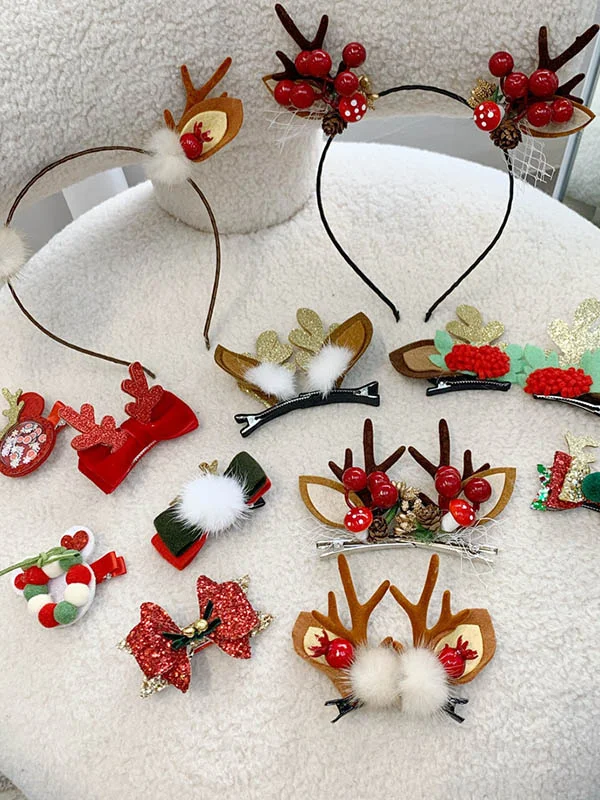 Christmas 8 Colors Handmade Elk Headwear