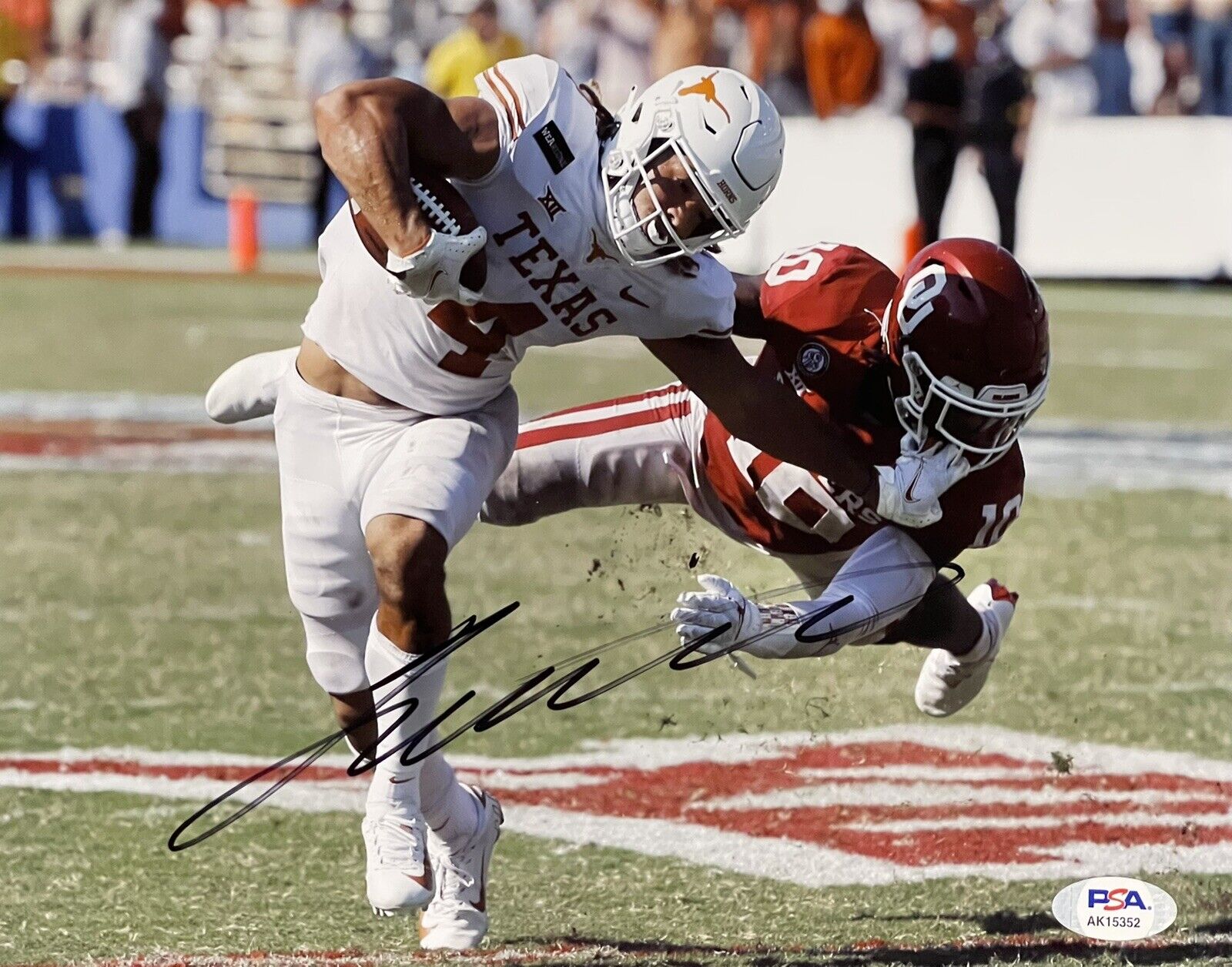 Jordan Whittington Signed Autographed Texas Longhorns 8x10 Photo Poster painting PSA/DNA