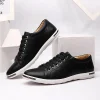 Large Size Fashionable Lace-up Leather Shoes