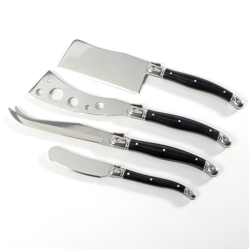 Factory In Stock Stainless Steel Cheese Knife Butter Knife Black Plastic Handle Cheese Knife Jam Spatula Baking Utensils
