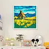 Flower Field-11CT Stamped Cross Stitch 50*50cm/19.69*19.69in tapestrymarket
