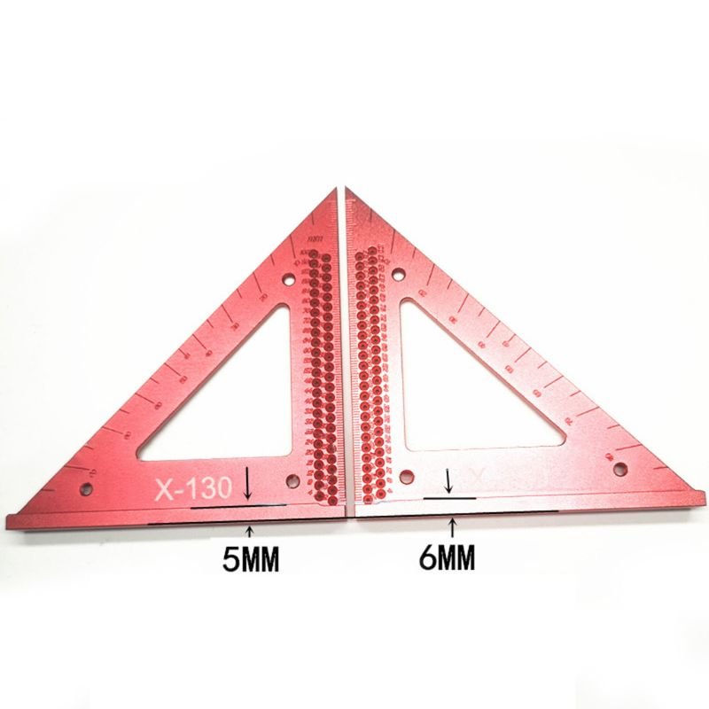 90Degrees Woodworking Triangle Line Ruler Precision Hole Scriber ...