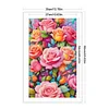 Roses-11CT Stamped Cross Stitch 35*60cm/13.78*23.62in(Big Size)