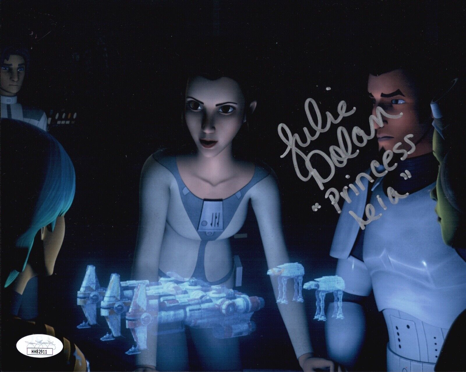 JULIE DOLAN Signed PRINCESS LEIA Star Wars Rebels 8x10 Photo Poster painting Autograph JSA COA