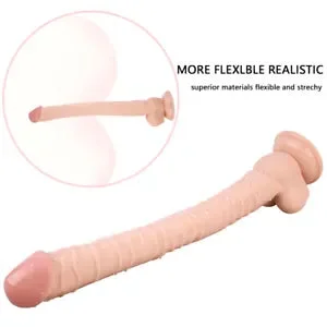 pornhint Pornhint 16.1 Inches Super Long Dildo Slim Realistic Alien Penis Dildo Dong Women Anal Sex 