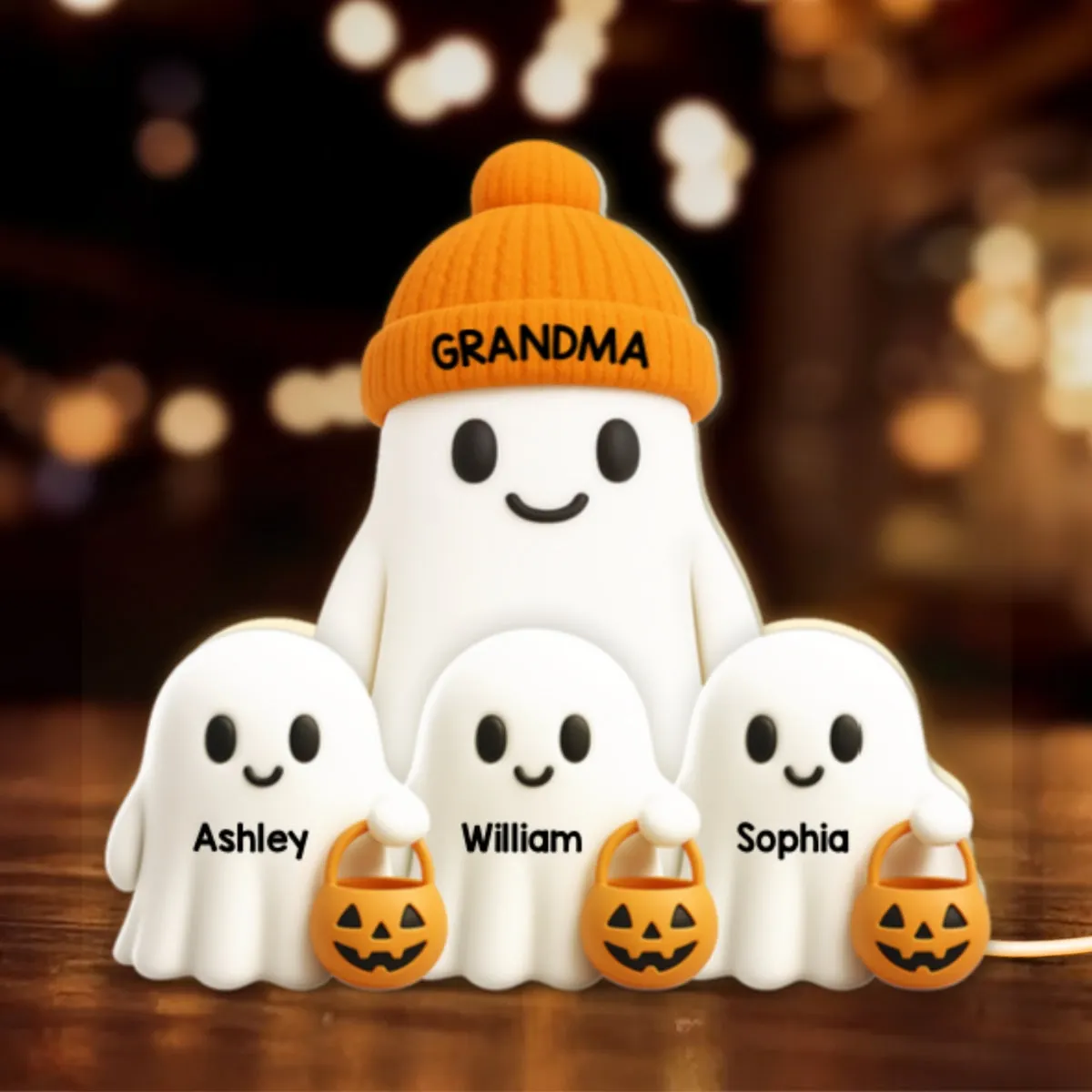 Grandma Boo Crew Fall Halloween Decor Personalized LED Light Box ...