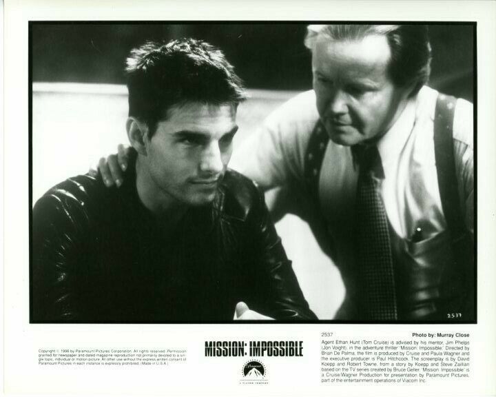 Tom Cruise Jon Voight Mission : Impossible Original Press 8X10 Photo Poster painting