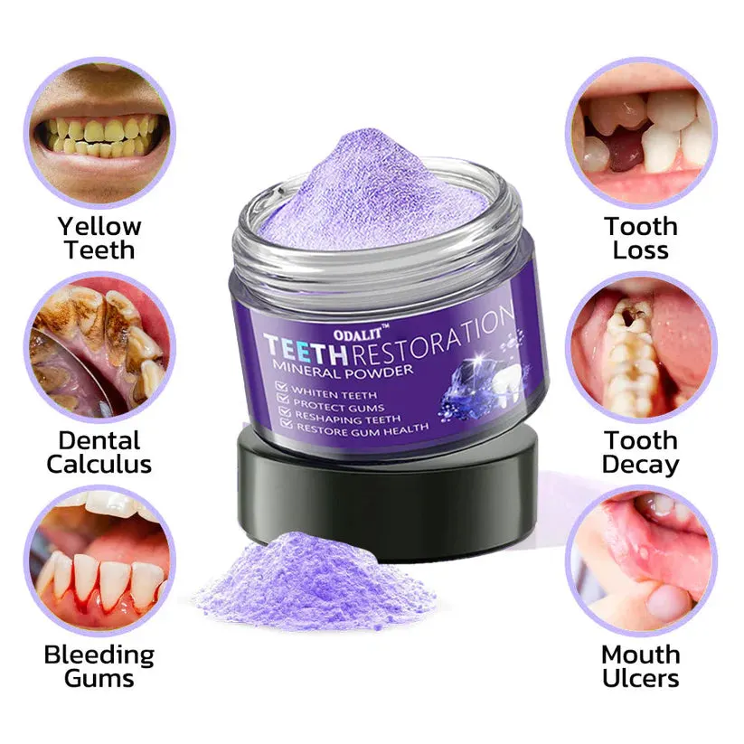 ODALIT&trade; TeethRestoration Mineral Powder🦷Obtain American Dental Association (ADA) Certification (Treats periodontitis and mouth ulcers, prevents tooth loss, and repairs gum recession）