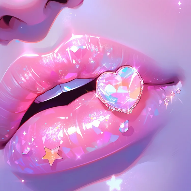 Full Round Diamond Painting - Love Lips 30*30CM