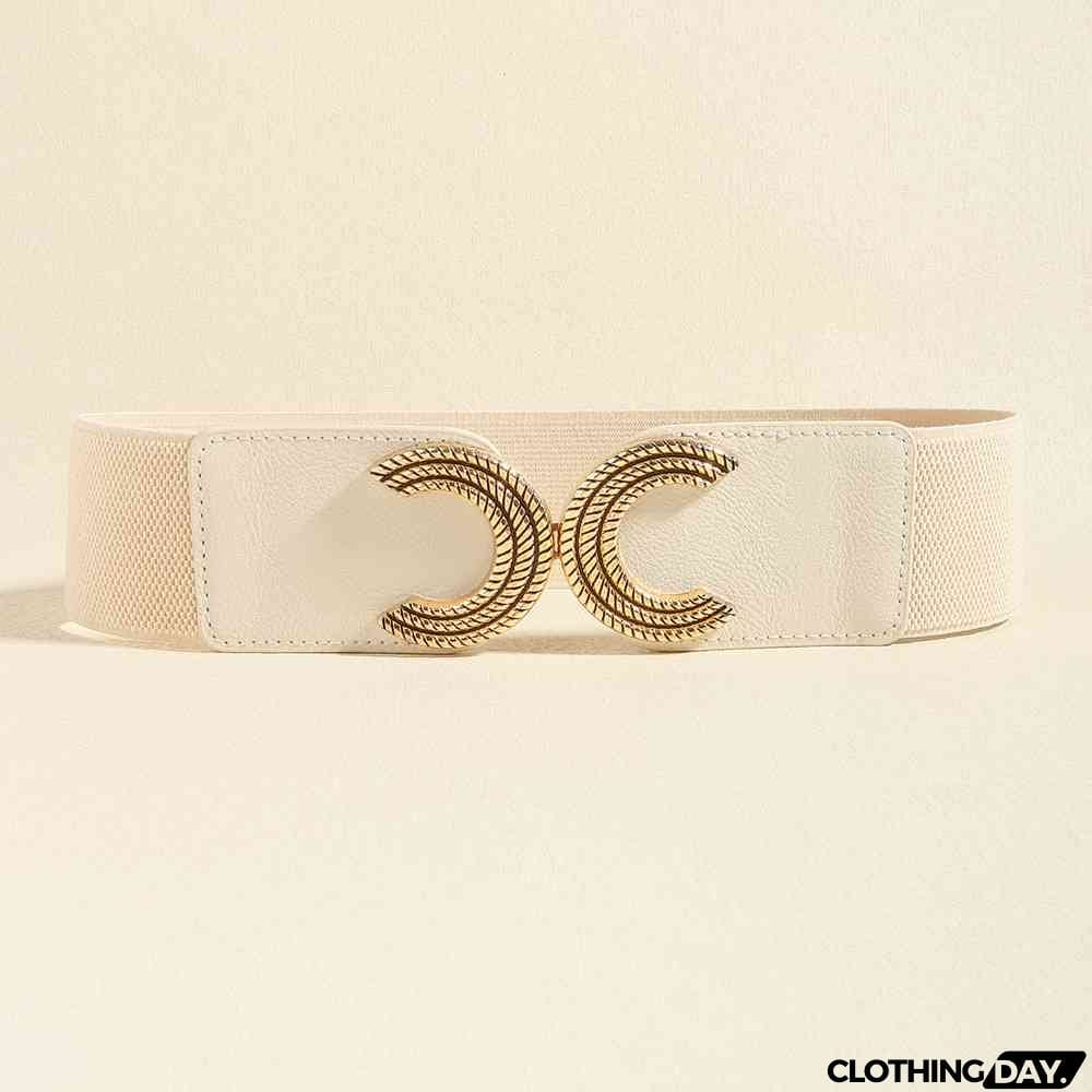 Double C Buckle Elastic Belt