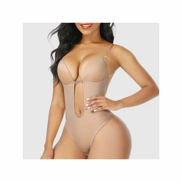 backless bodysuit bra  Invishaper – Plunge Backless Body Shaper