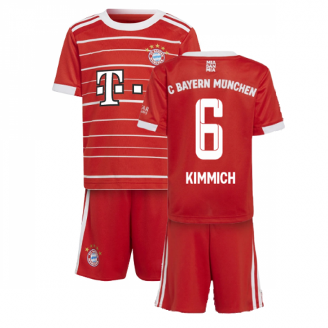 Bayern München Joshua Kimmich 6 Heimtrikot Kinder Mini Kit 2022-2023