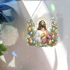 [Stock limité - Bricolage 5D]Jésus oeuf de Pâques-simple côté perceuse-pendentif diamant