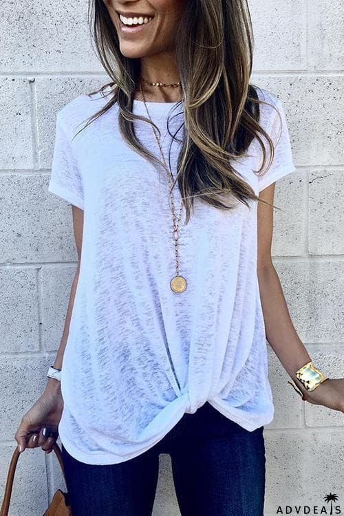 Knot Short Sleeve T Shirt