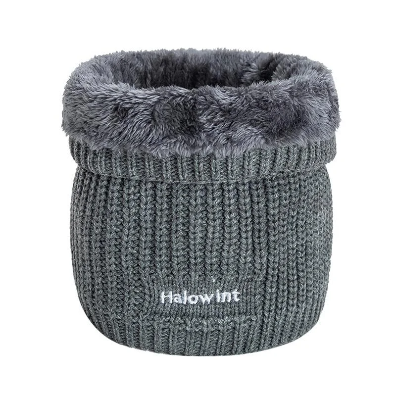 Outdoor Plus Velvet Thick Knitted Collar / [viawink] /
