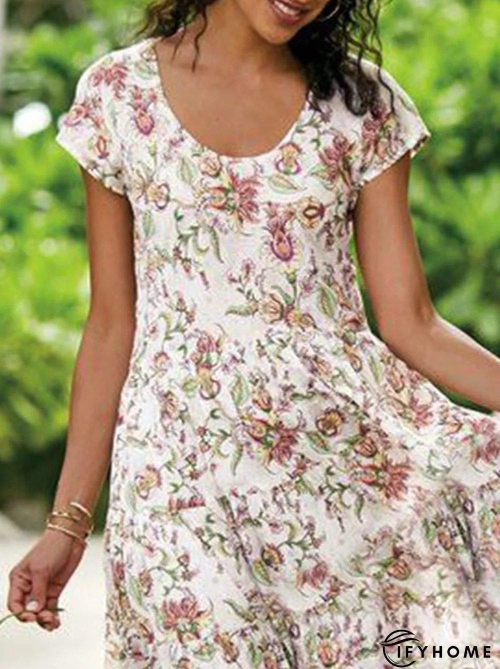 Crew Neck Boho Weaving Dress | IFYHOME