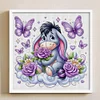(Stamped/Counted) Eeyore Holding Flowers-11CT Cross Stitch 50*50cm