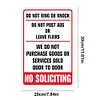 No Soliciting - Vintage Metal Signs(8*12Inch)