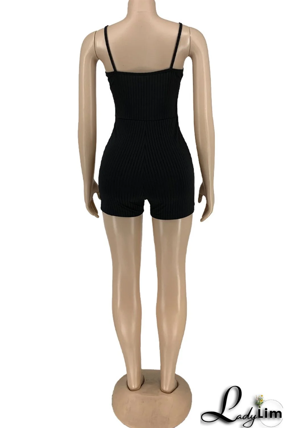 Yellow Fashion Casual Solid Basic Square Collar Sleeveless Two Pieces