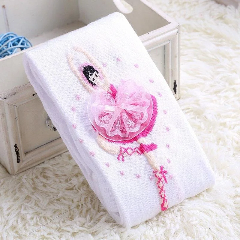 Girls Tights Autumn Kids Cotton Pantyhose Cute Soft Knitted Tights for Baby Girl Infant Toddler Stocking Children Clothing