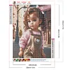 Diamond Painting-5D Full Round Drill Sweet Cool Girl