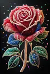 Luxury AB Velvet Diamond Painting Kit - Flower