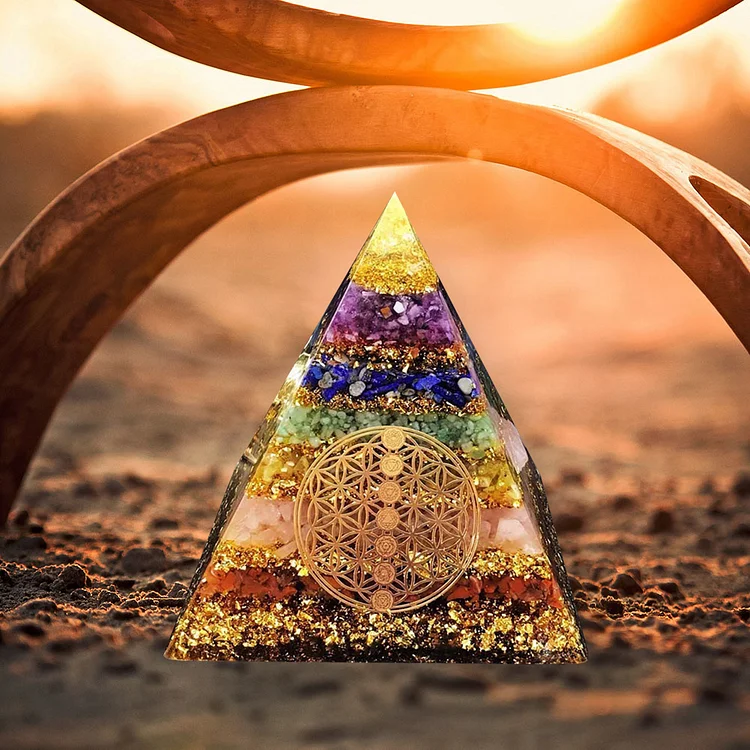 Natural Crystal Pyramid Healing Stone Chakra Reiki Home Decor Crafts (F)